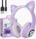 Дитячі бездротові навушники Bluetooth з LED котячими вушками BK-6149 фото 3