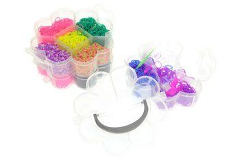 Набір для плетіння резинками Rainbow Loom Band 1500шт. + інструменти Квітка BK-6163 фото
