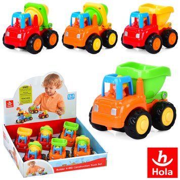 Машинка будтехніка 326 CD HOLA інерція, 2 види, 9 см BK-7914 фото