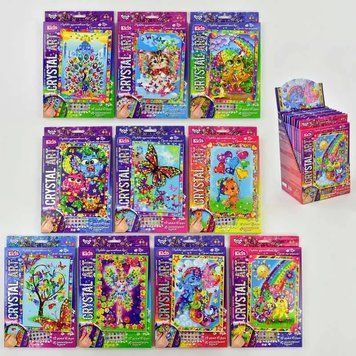 Набор творчества "CRYSTAL ART KIDS" CArt-01-01,02,03,04..10 (20) "ДАНКО ТОЙС" BK-5880 фото