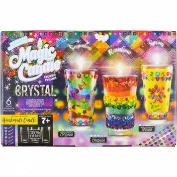 Набір Danko Toys Парафінові свічки із кристалами "M.Candle Crystal BK-5881 фото