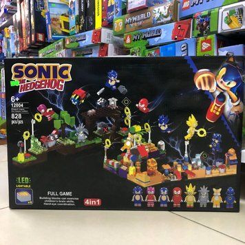 Конструктор Sonic the Hedgehog 4в112004 з підсвіткою LED 828 деталей для дітей від 6 років BK-7615 фото