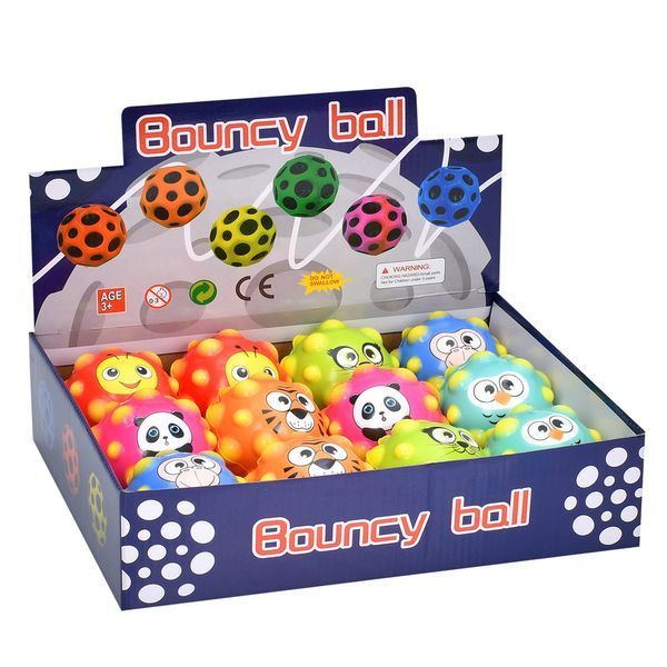 Антигравітаційний м&rsquo;яч Gravity Ball з мордочками тварин, 6 см, MS 4309 BK-7119 фото