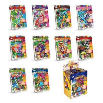гр Блискуча мозаїка "GLITTER MOSAIC" БМ-03-01,02,03,04,05 ... 10 (20) "Danko Toys", ОПИС УКР/РОС. МОВАМИ BK-4933 фото