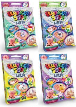 Набір для творчості "Пластилінове Мило "PLAY CLAY SOAP" маленьке укр. (PCS-02-01U,02U,03U,04U) BK-6518 фото