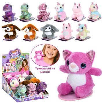М&rsquo;яка іграшка DR Shoulder Plush Pet &ndash; тваринка на магніті, асорті DR5134 BK-7230 фото
