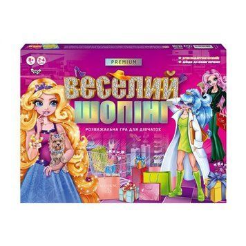 Настільна розважальна гра Веселий шопінг Premium G-VS-01-01U Danko Toys, гра для дівчаток BK-6101 фото
