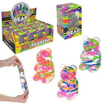 Антистрес YabbaDabba арт. YD2575 (72шт) ведмедик 9см 12шт дисплей бокс 25х17х10 см BK-7825 фото