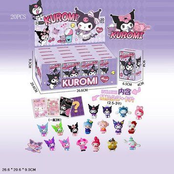 Мініфігурки Kuromi &mdash; колекційні персонажі з мультиків 99801 20шт у дисплеї 26, 6*20, 6*9, 3см BK-7128 фото