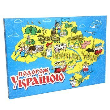 Настільна гра Strateg Подорож Україною українською мовою (59) BK-6355 фото