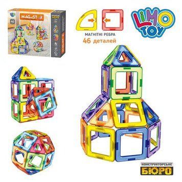 Конструктор магнит LIMO TOY LT1002 (46 дет.) BK-6064 фото