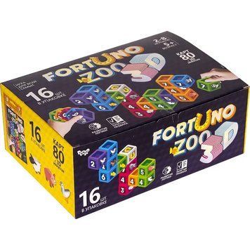 Настільна, розвиваюча, карткова гра "Fortuno ZOO 3D" від Danko Toys G-F3D-02-01U BK-6519 фото
