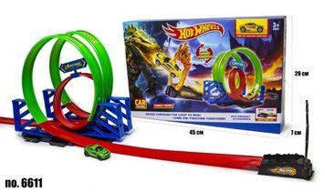 Іграшковий трек Hot Wheels 6611 з подвійною мертвою петлею BK-7578 фото