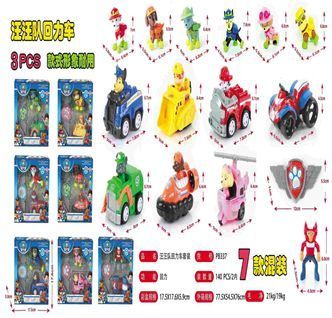 Набір героїв Щенячий патруль HC Toys Відважні цуценята, 7 героїв, транспорт, інерція SK35-2 BK-6361 фото