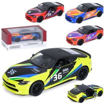 Машина KT5443WF метал, інерція, 1:36, 12см, відчиняються двері, гумові колеса, 4 кольори, в кор-ці, 16-7-7,5см BK-7887 фото