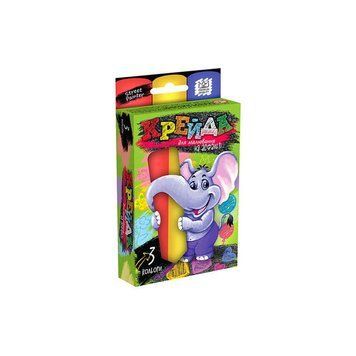 Крейда для малювання, велика MEL-01-01U УКР. (36) "Danko Toys", d-2,5 см, 3 штуки, кольорова BK-5116 фото