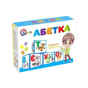 Кубики 12 шт. "Абетка" 0212 (47) "Technok Toys" BK-5122 фото