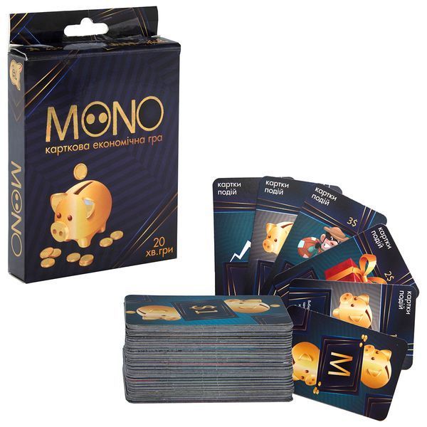 Карткова гра Strateg MONO економічна українською мовою (30569) BK-6797 фото