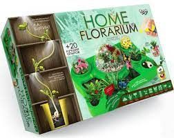 Безпечний навчальний набір для вирощування рослин флораріум "Home Florarium" Danko Toys HFL-01 BK-5786 фото