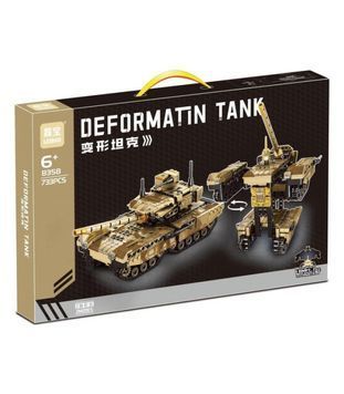 Конструктор Deformation Tank Leibao 8358 (733 дет., 2в1 трансформер-танк) BK-6568 фото