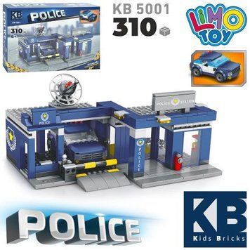 Конструктор LIMO TOY KB 5001 (310 дет., Поліція) BK-6063 фото