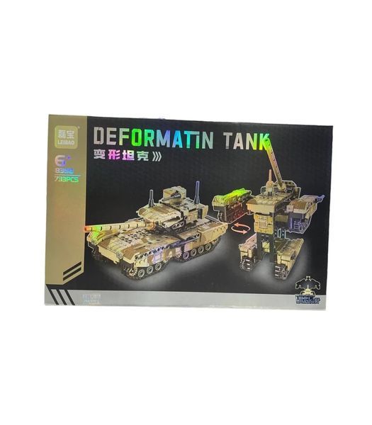 Конструктор Deformation Tank Leibao 8358 (733 дет., 2в1 трансформер-танк) BK-6568 фото