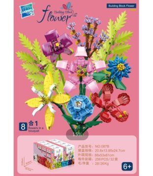 Конструктори "Zuanma Flowers" Building Block 087 (декоративні квіти) BK-6569 фото