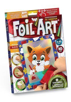 Аплікація кольоровою фольгою Foil Art (FAR-01-01) BK-7638 фото