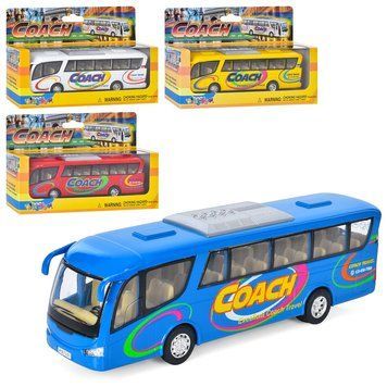 Машинка KS 7101 W метал, інер-я, автобус, 18см, відч.двері, 4 кольори, в кор-ці, 20,2-13-5см BK-7892 фото