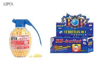 Пластикові кульки BB-bullets у флаконі-гранаті (1000 шт)BB-19A BK-7487 фото