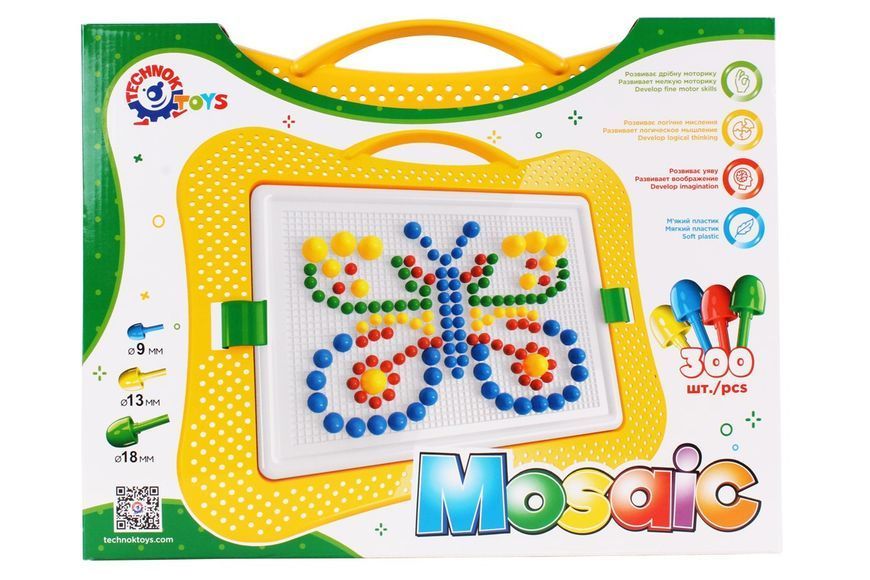 Набір дитячої гри "Мозаїка 7" від ТехноК (300 дет.) арт. 2100 BK-6436 фото