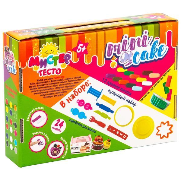 Набір для творчості Strateg Містер тісто Mini Cake 23 елементів (71204) BK-6703 фото