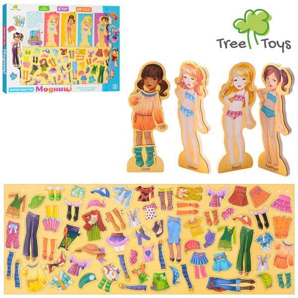 Дерев&rsquo;яна розвиваюча іграшка &laquo;Гардероб&raquo; MD 1076 (Tree Toys) BK-7546 фото