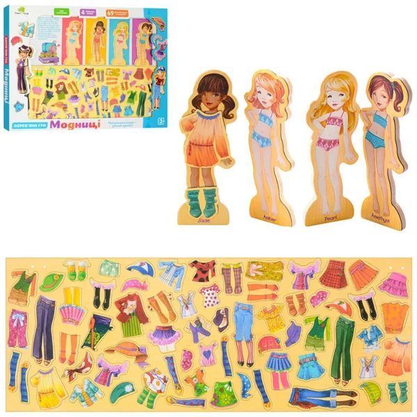 Дерев&rsquo;яна розвиваюча іграшка &laquo;Гардероб&raquo; MD 1076 (Tree Toys) BK-7546 фото