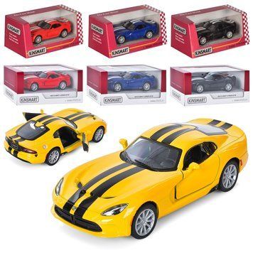 Машинка Kinsmart KT 5363 WF Dodge Viper SRT, інерційна, метал, 1:36 BK-7215 фото
