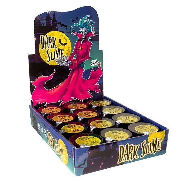 Слайм Strateg Dark slime з декором українською мовою (71829) BK-6084 фото