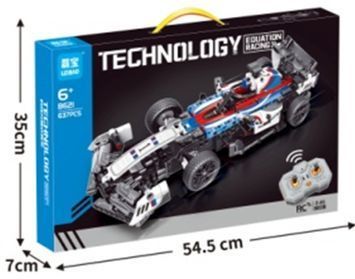 Конструктор Спортивна Машина на радіокеруванні Блакитний BK-6622 фото