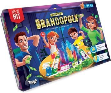 Настільна розважальна гра Danko Toys "Брендополія Premium" (укр)G-FL-01 BK-7607 фото